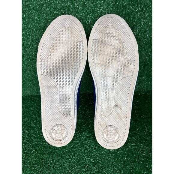 VERSACE Blue Croc Medusa Loafers Shoes Mens Size 41 - Picture 9 of 11